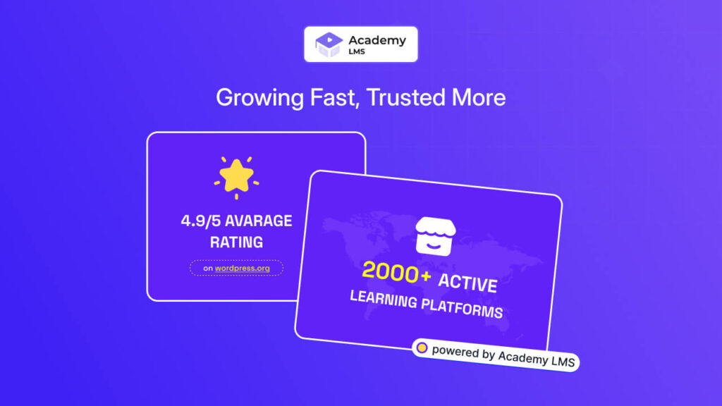 Academy LMS Growing Fast, Trust More