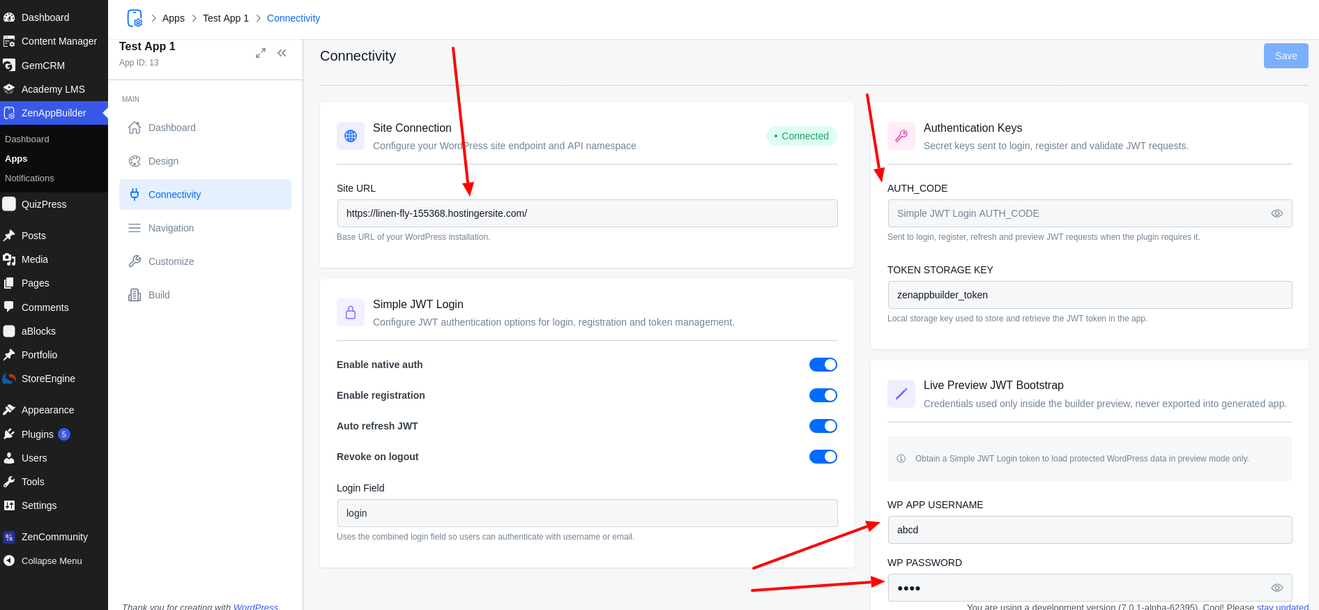Connect Your Site